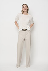 LaSalle Pantalon Wide Leg Travel Jersey Naturel