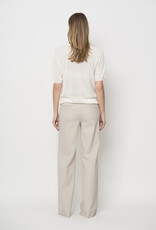 LaSalle Pantalon Wide Leg Travel Jersey Naturel