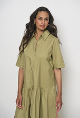 LaSalle Volant Dress Olive