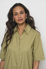 LaSalle Volant Dress Olive