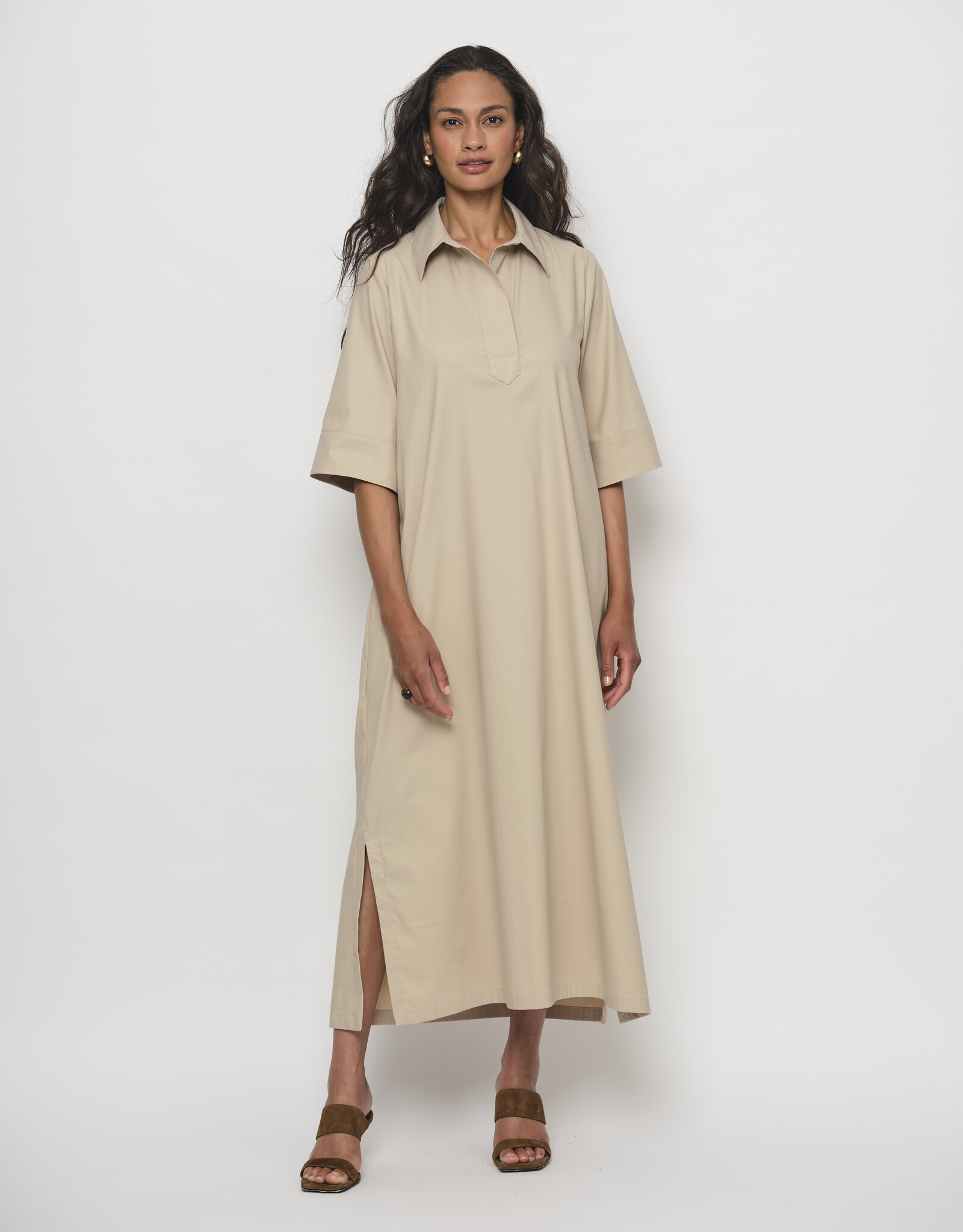 LaSalle Pop Over Dress Sand