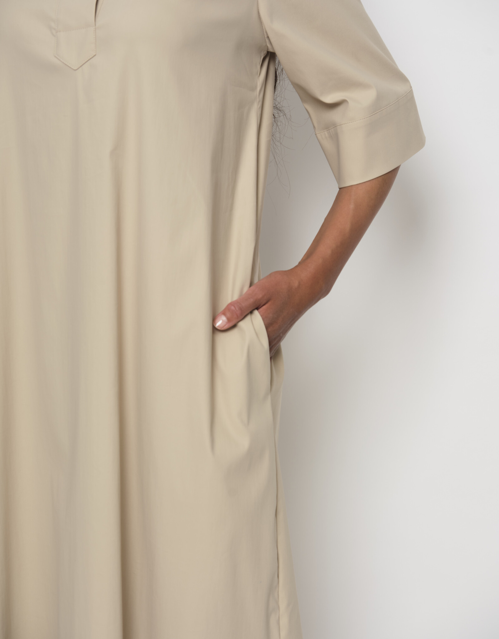 LaSalle Pop Over Dress Sand