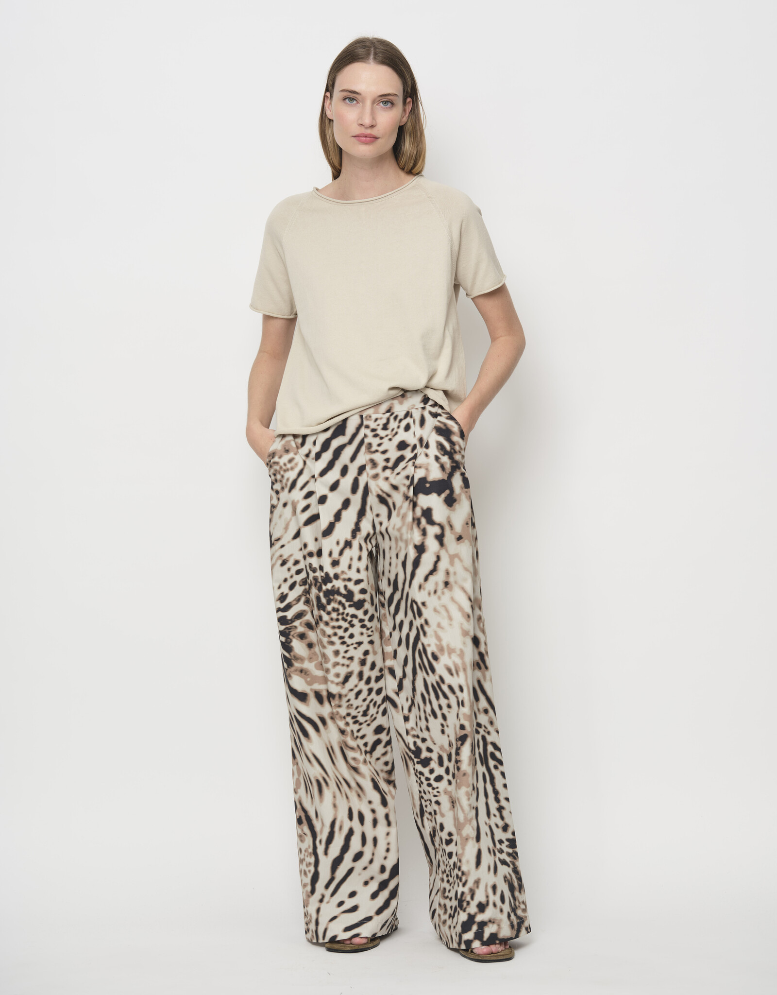 LaSalle Wide Leg Pantalon Orchid