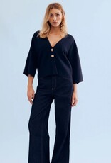 Leo&Ugo Vest Jasje  Marie Navy 7/8 Mouw