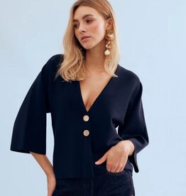 Leo&Ugo Vest Jasje  Marie Navy 7/8 Mouw