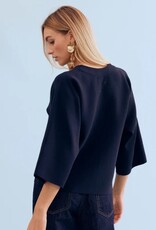 Leo&Ugo Vest Jasje  Marie Navy 7/8 Mouw