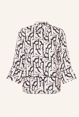 Marc Aurel Blouse Jasje Wijde Mouw Grafische Print Crème Varied