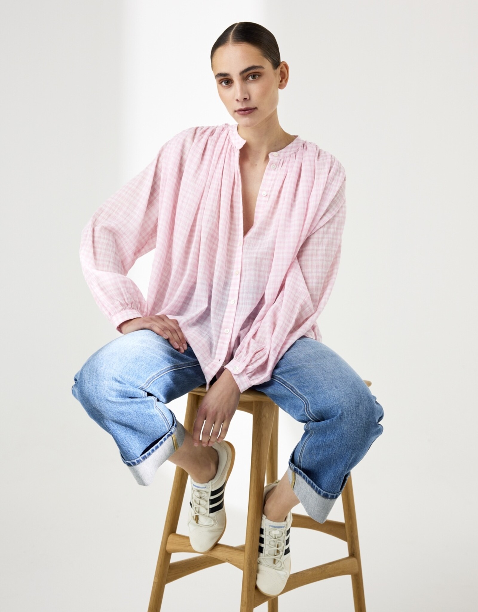 JcSophie Lana Blouse Pink Check