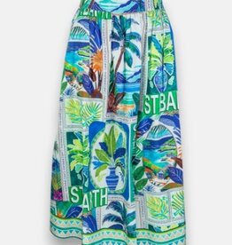 Princess goes Hollywood Rok St Barth Print Blauw Groen