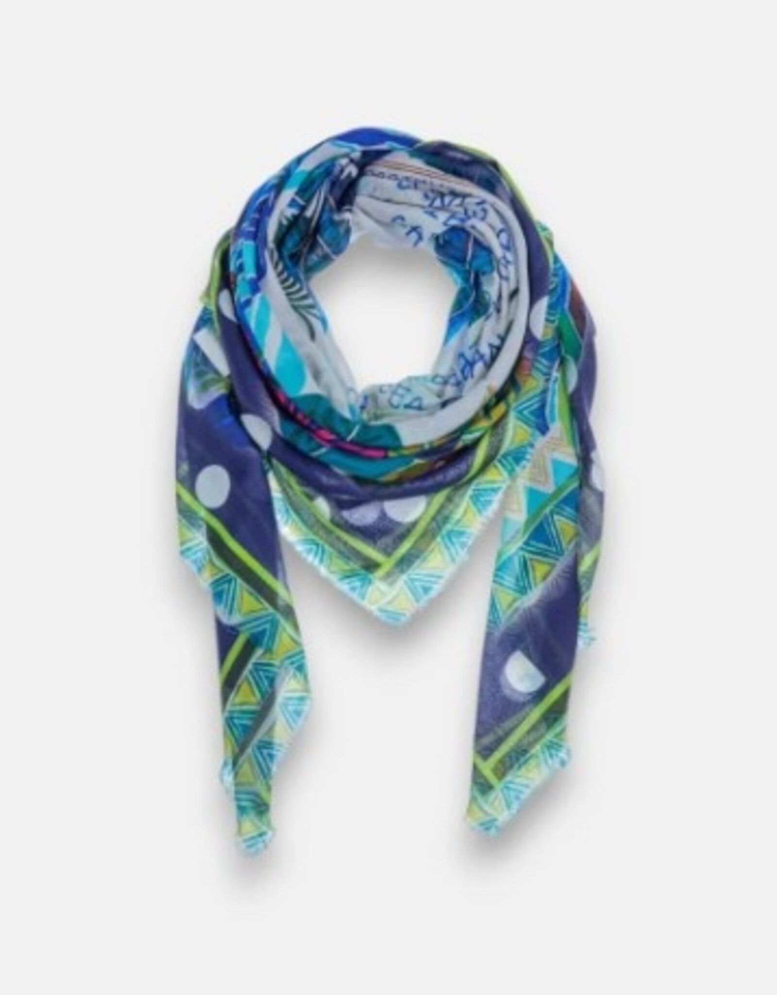 Princess goes Hollywood Shawl Print St. Barth Blauw Groen