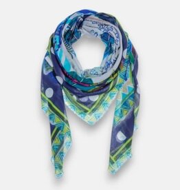 Princess goes Hollywood Shawl Print St. Barth Blauw Groen