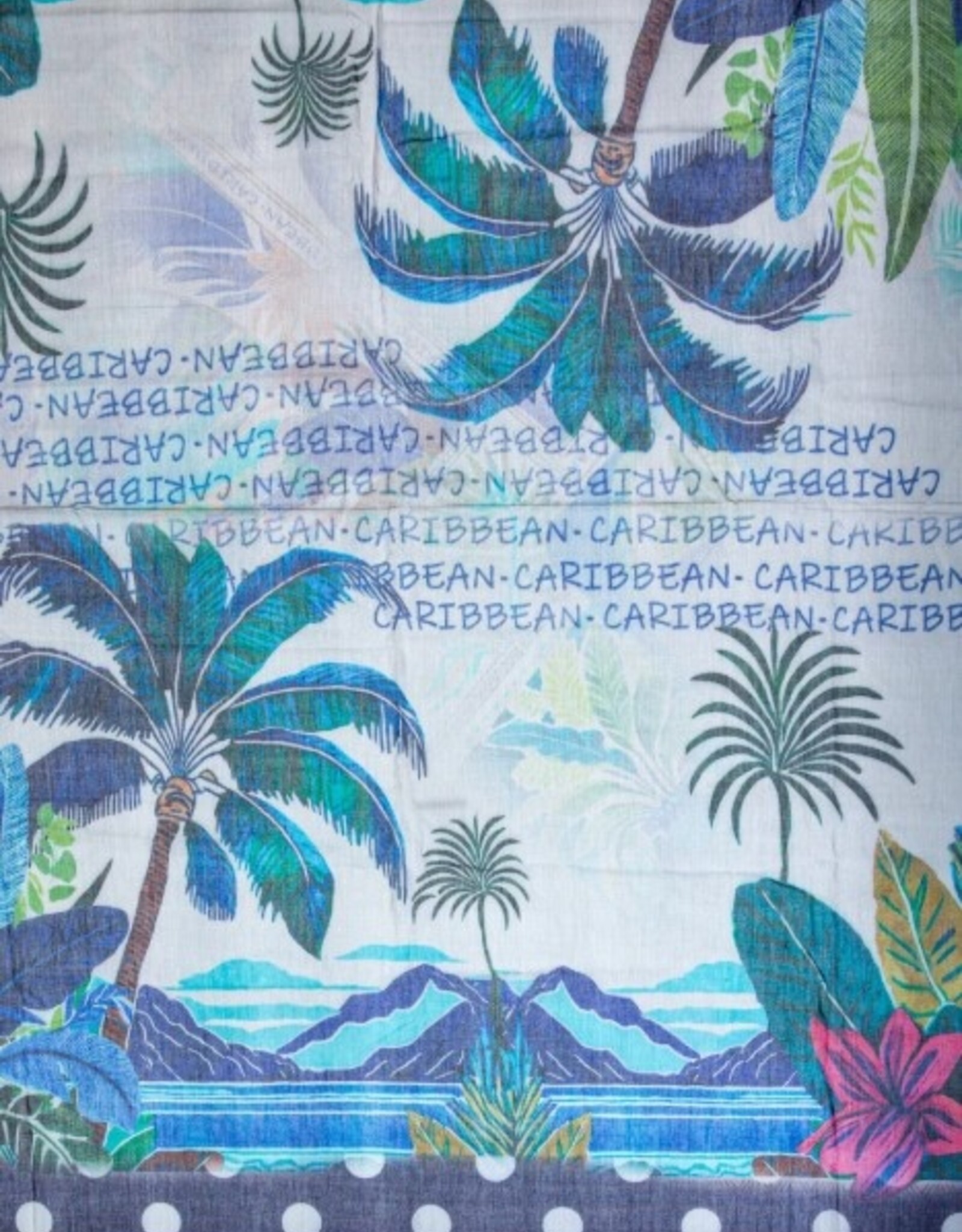 Princess goes Hollywood Shawl Print St. Barth Blauw Groen