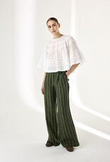 JcSophie Leroy Trousers Green Stripes