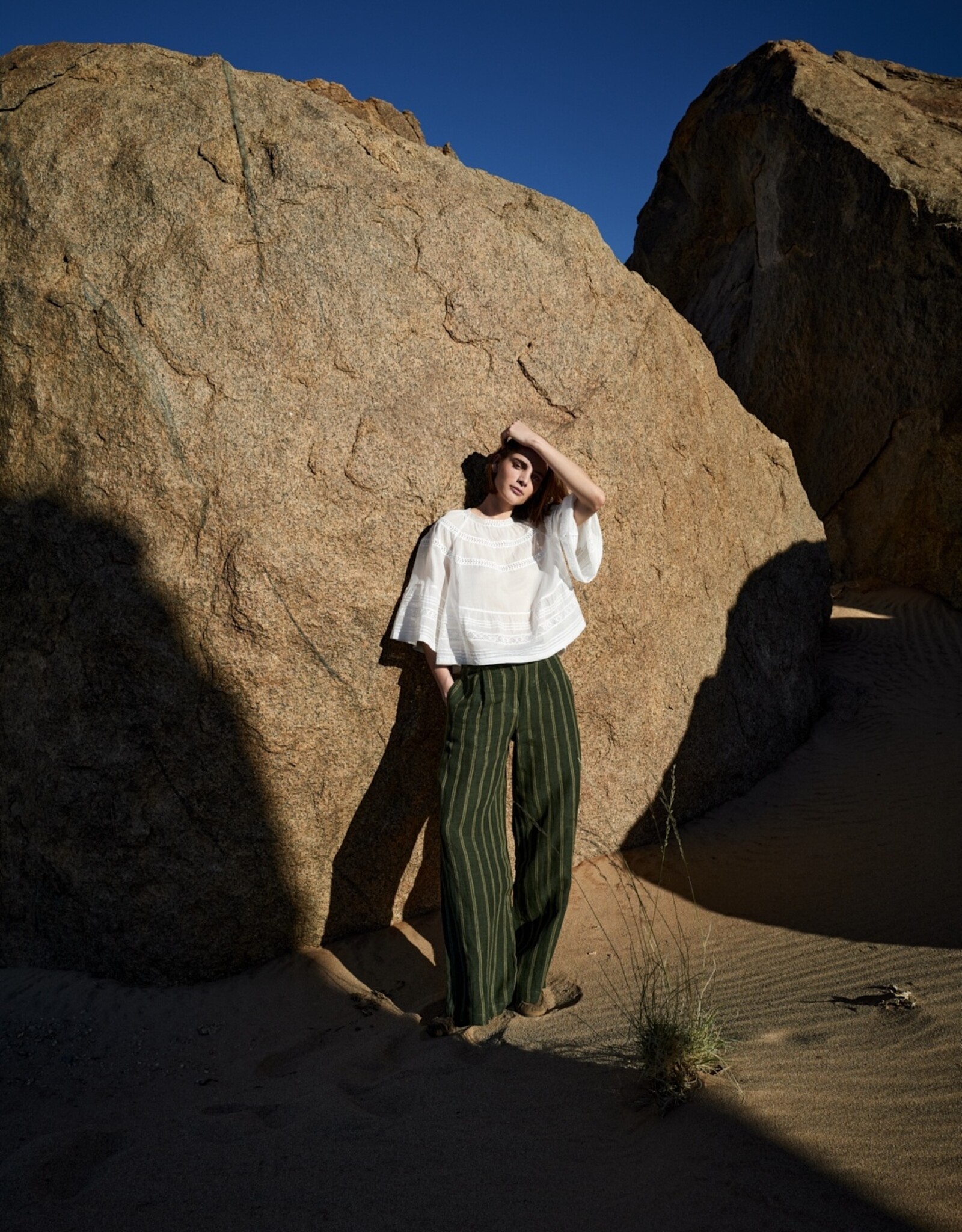 JcSophie Leroy Trousers Green Stripes