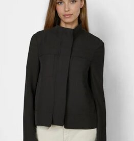 Marc Aurel Sportief Jack Opstaande Kraag Rits Zwart