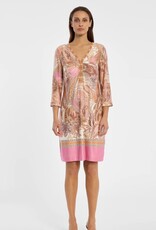 Ana Alcazar Jurk Kort Paisley VH kraaltjes Beige Roze