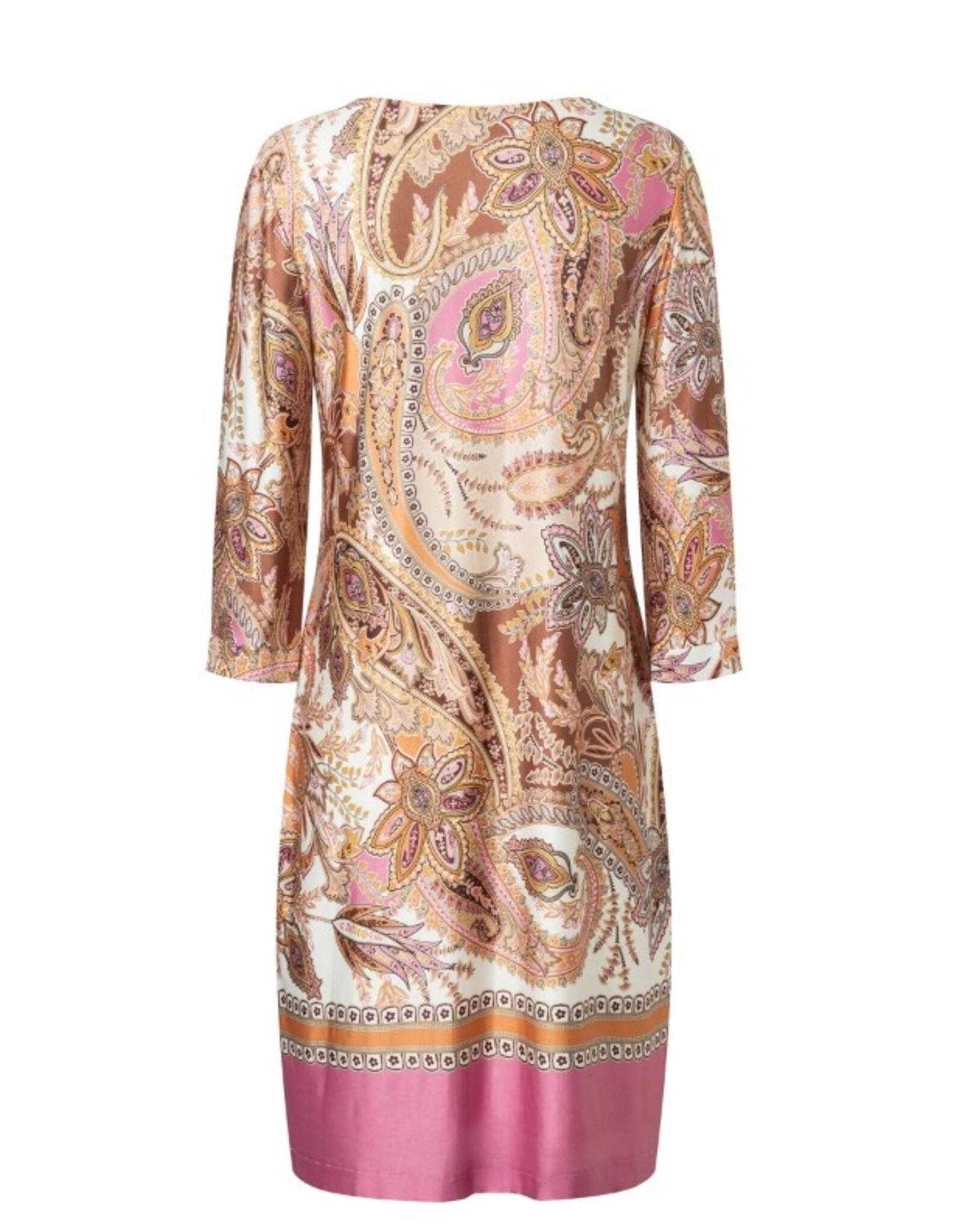 Ana Alcazar Jurk Kort Paisley VH kraaltjes Beige Roze
