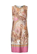 Ana Alcazar Jurk Kort Paisley RH Stenen Beige Roze