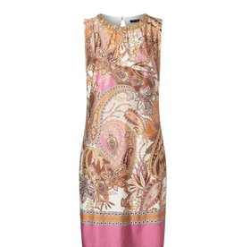 Ana Alcazar Jurk Kort Paisley RH Stenen Beige Roze
