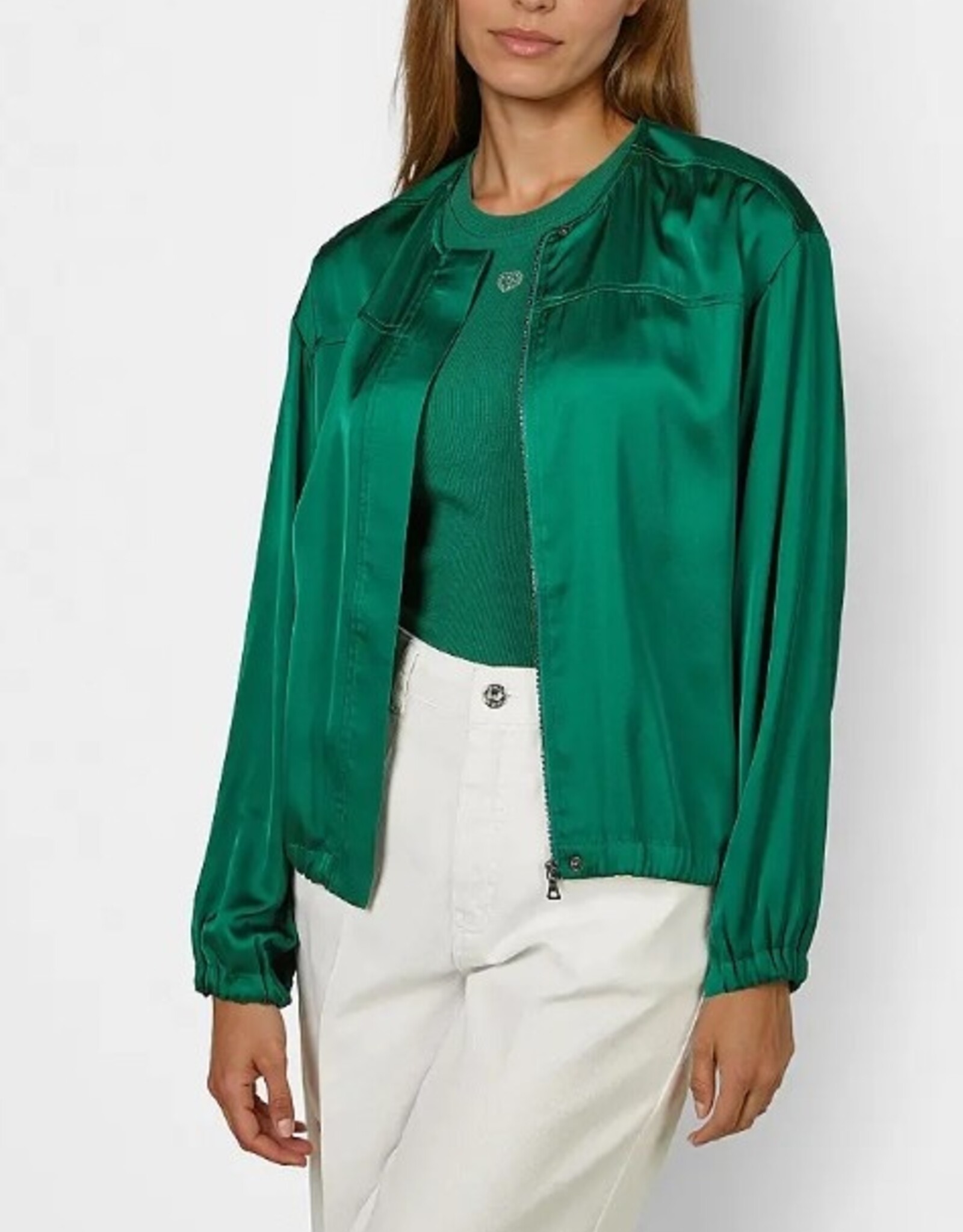 Marc Aurel Bomber Jackje Glans Groen