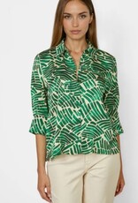 Marc Aurel Blouse Print Cream Green Varied
