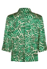 Marc Aurel Blouse Print Cream Green Varied