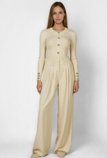 Marc Aurel Pantalon Wijd Elastic Band Cream
