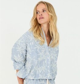 Moscow Blouse/Jasje Femila-2 Light Denim Stripe