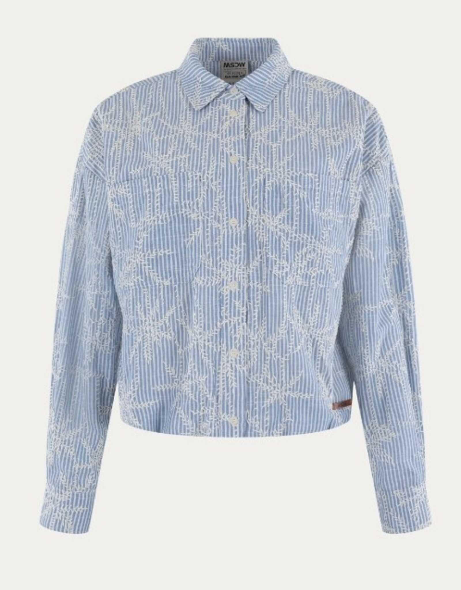 Moscow Blouse/Jasje Femila-2 Light Denim Stripe