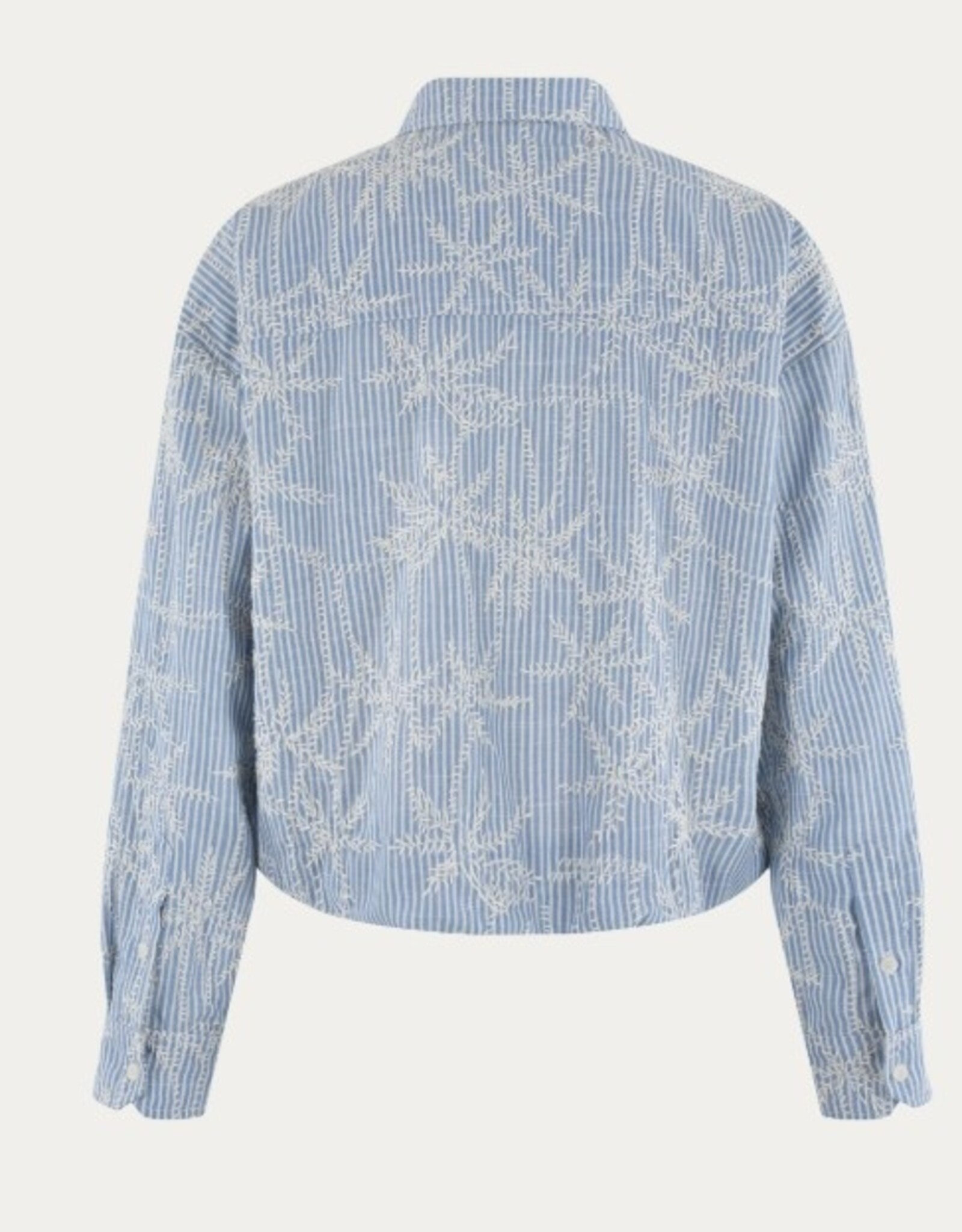 Moscow Blouse/Jasje Femila-2 Light Denim Stripe