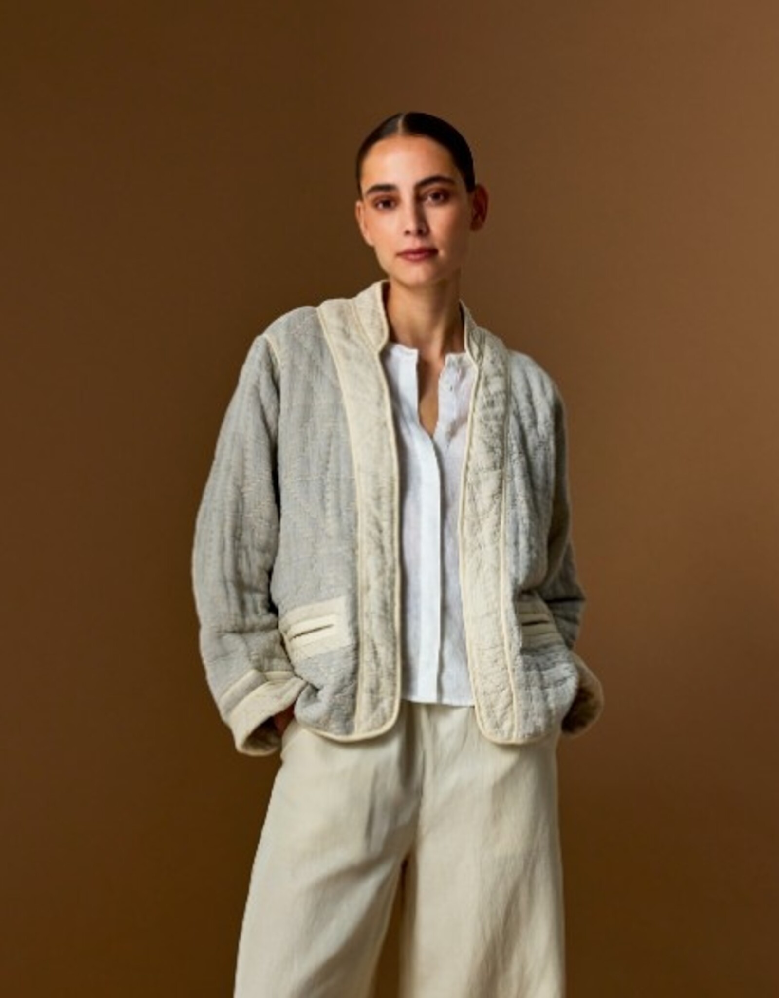 JcSophie Kimono Blazer Leigh Sand Patchwork