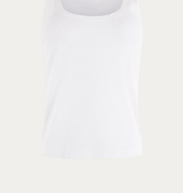 Bellamy Zouko Top Ribbel White Solid