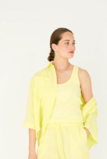 Bellamy Zouko Top Ribbel Pastel Yellow