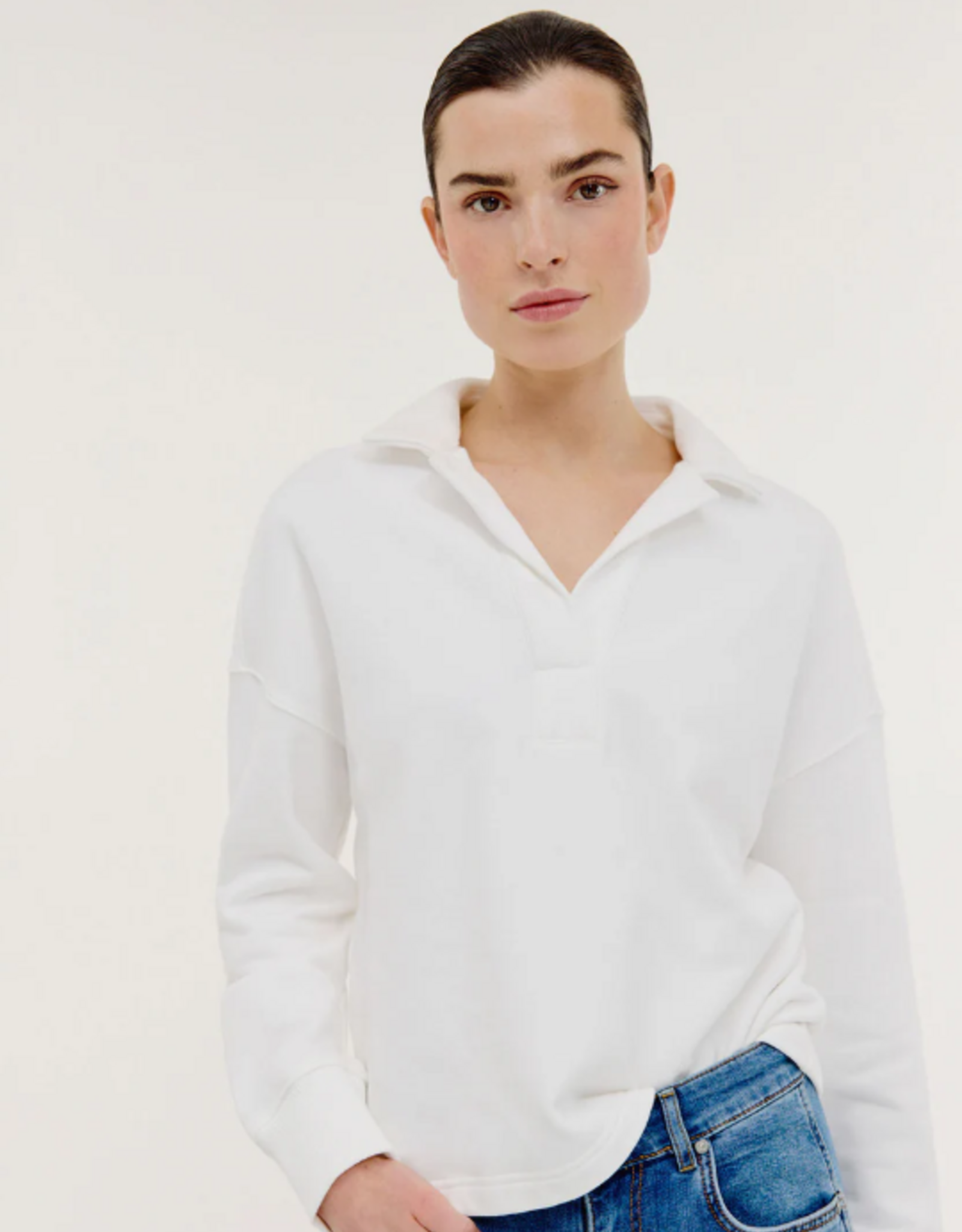 Josephine &CO Bodi Sweater Rever Kraag Wit