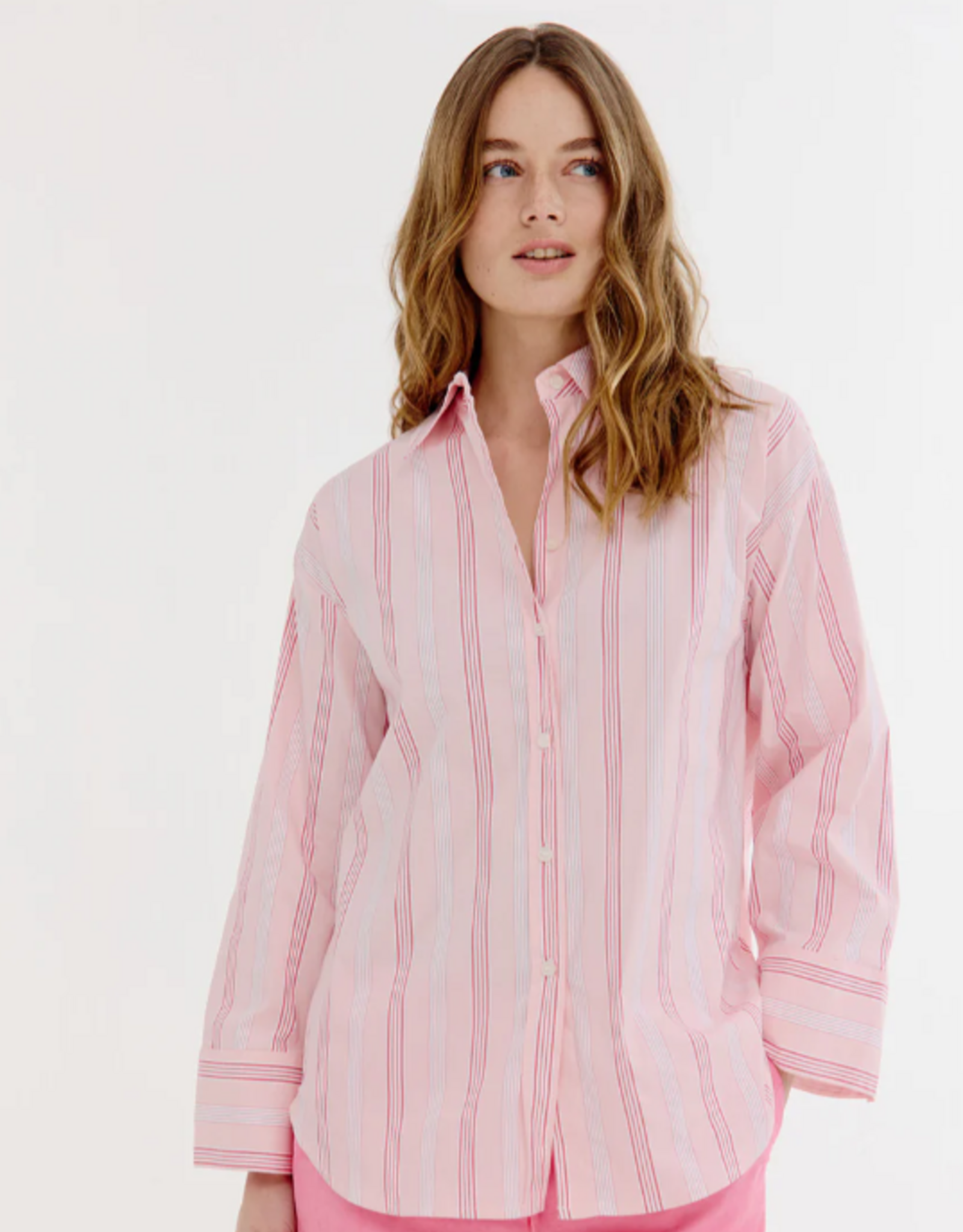 Josephine &CO Bastian Overhemd Blouse Gestreept Roze