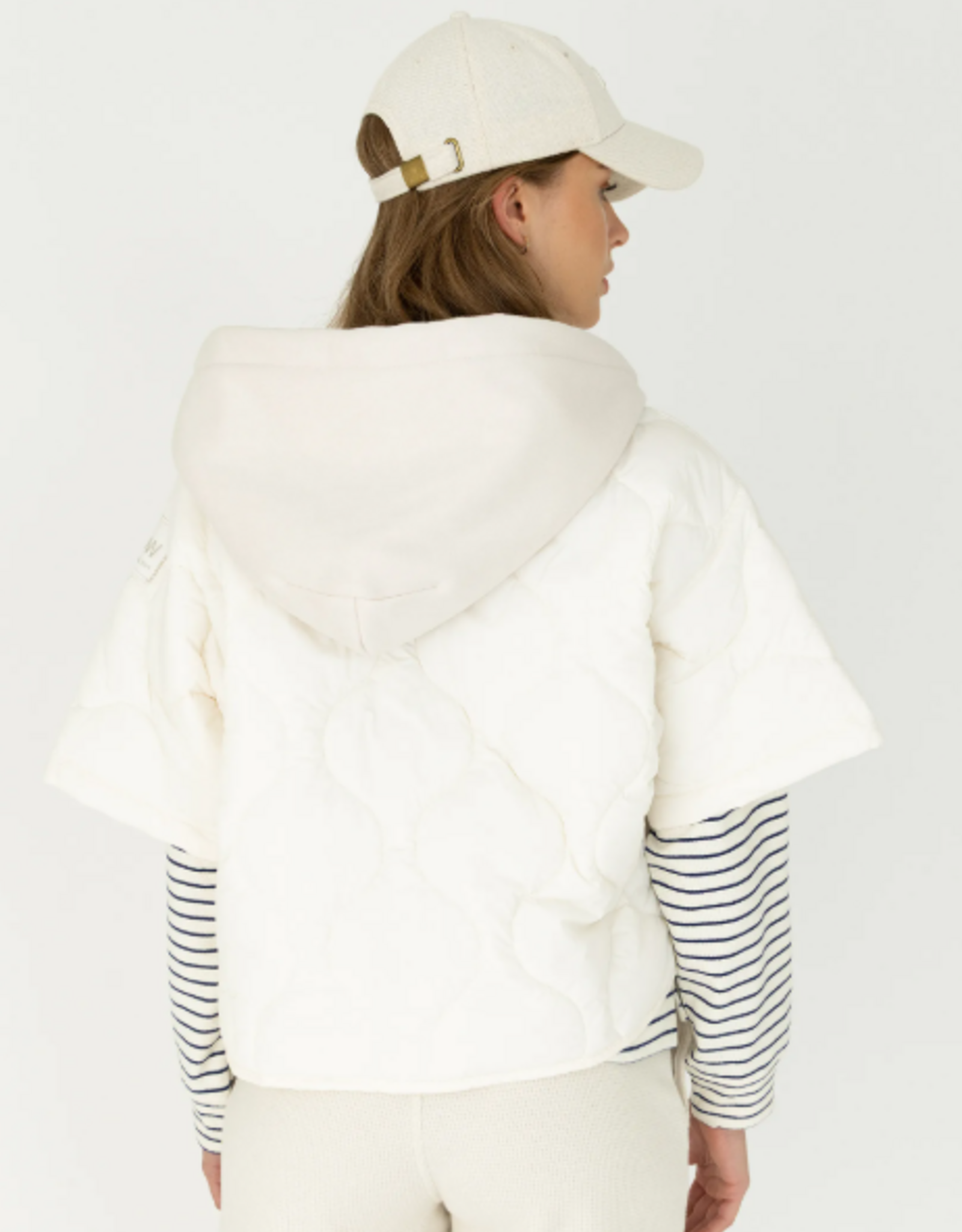 Moscow Cape-Jasje Tony Gewatteerd Chalk Solid