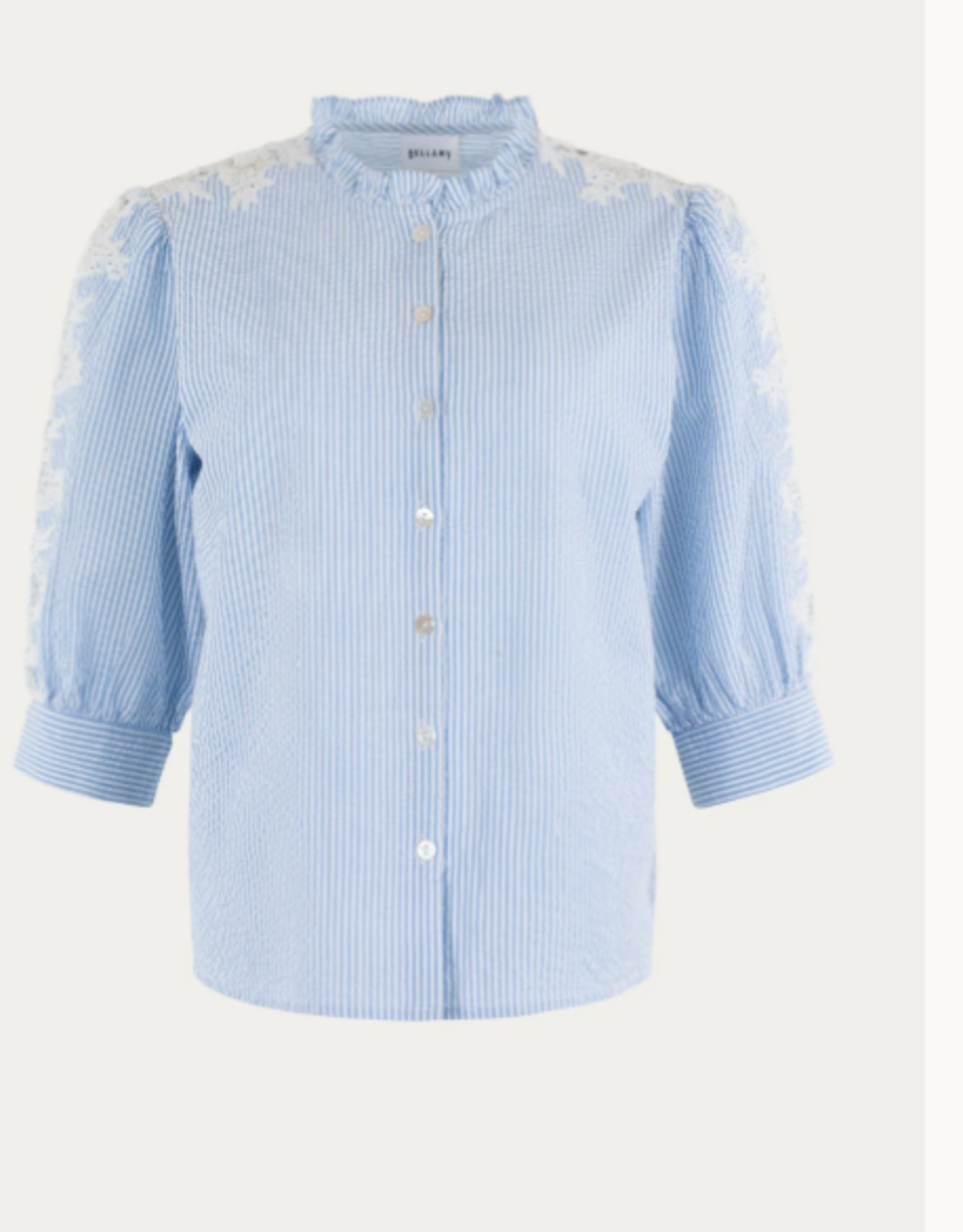 Bellamy Tamiko Blouse Sky Blue Stripe