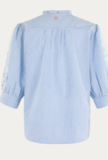Bellamy Tamiko Blouse Sky Blue Stripe