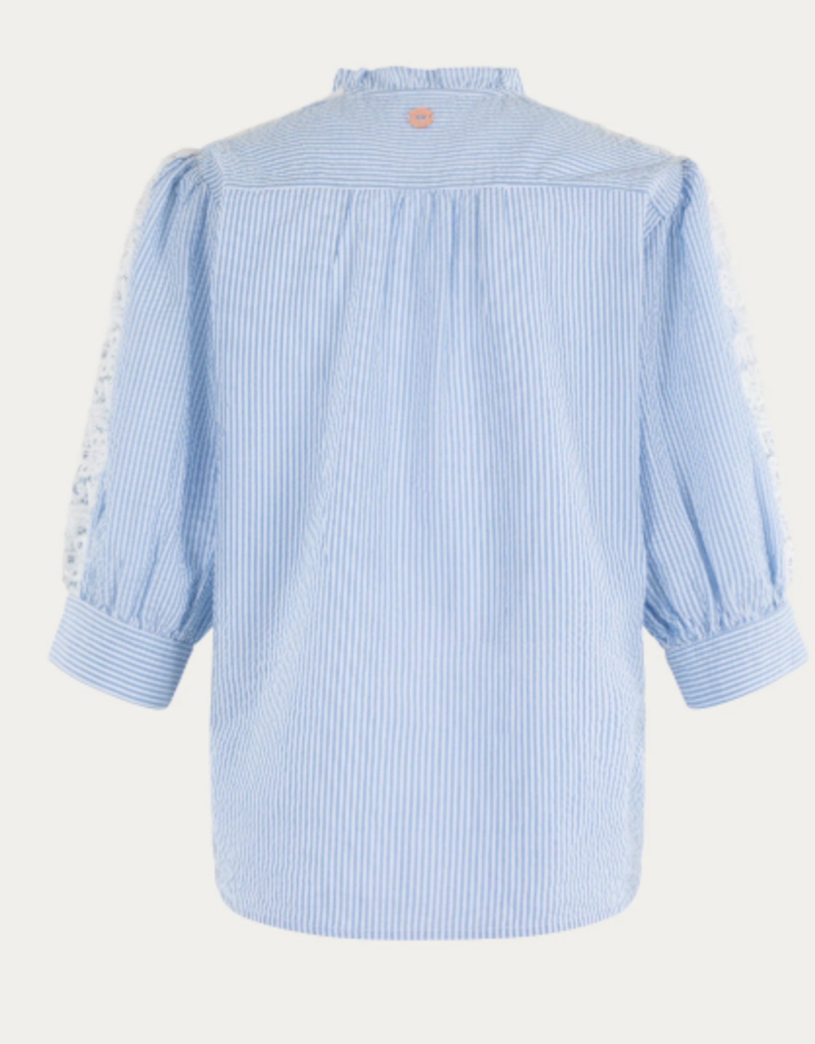 Bellamy Tamiko Blouse Sky Blue Stripe