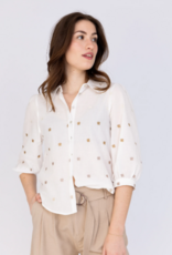 Bellamy Billie Blouse Bloem Design Sand Wit