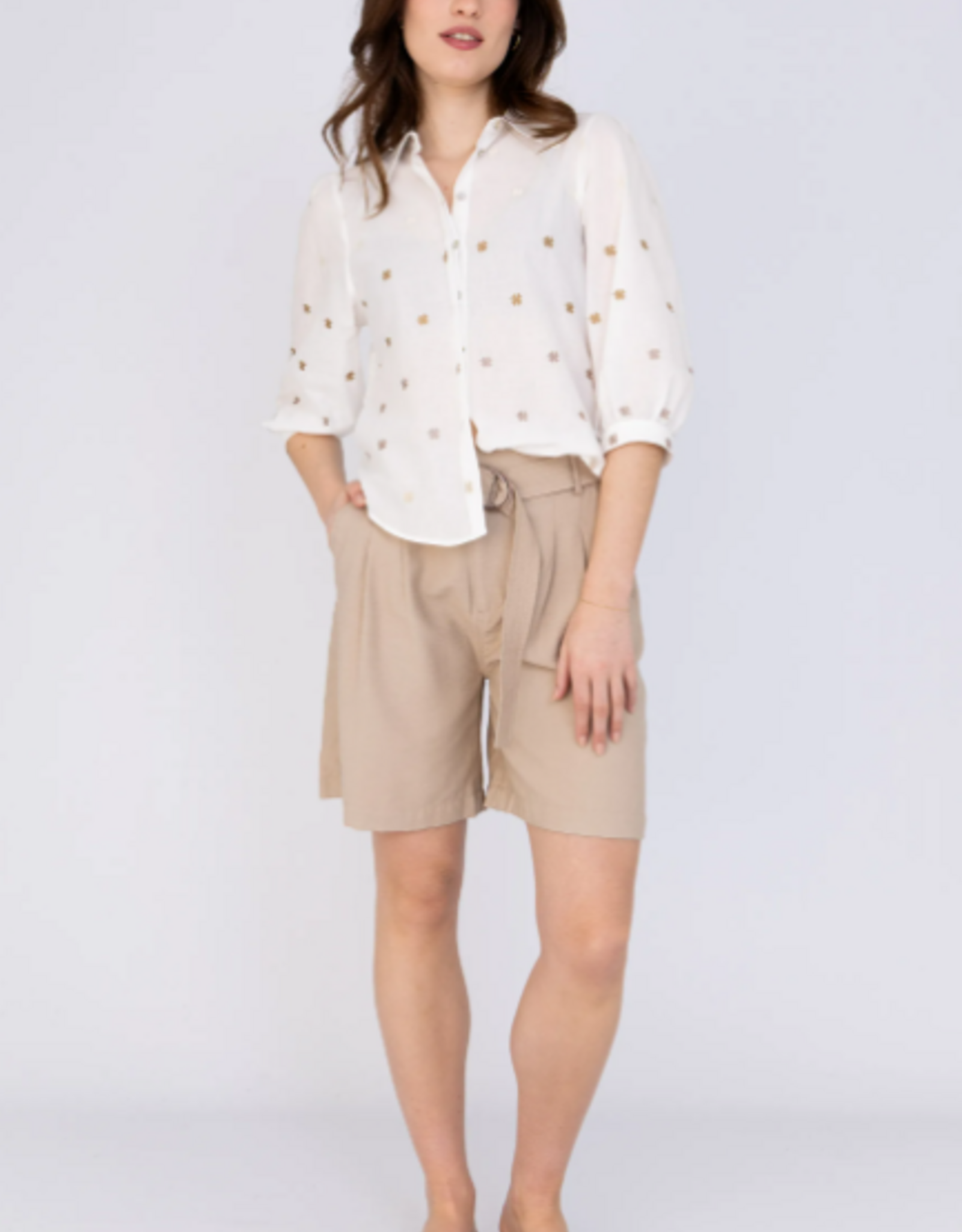 Bellamy Billie Blouse Bloem Design Sand Wit