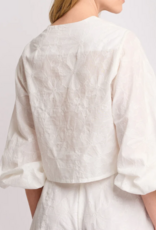 Kocca Blouse Jasje Norge RH Borduur  Bloem Wit