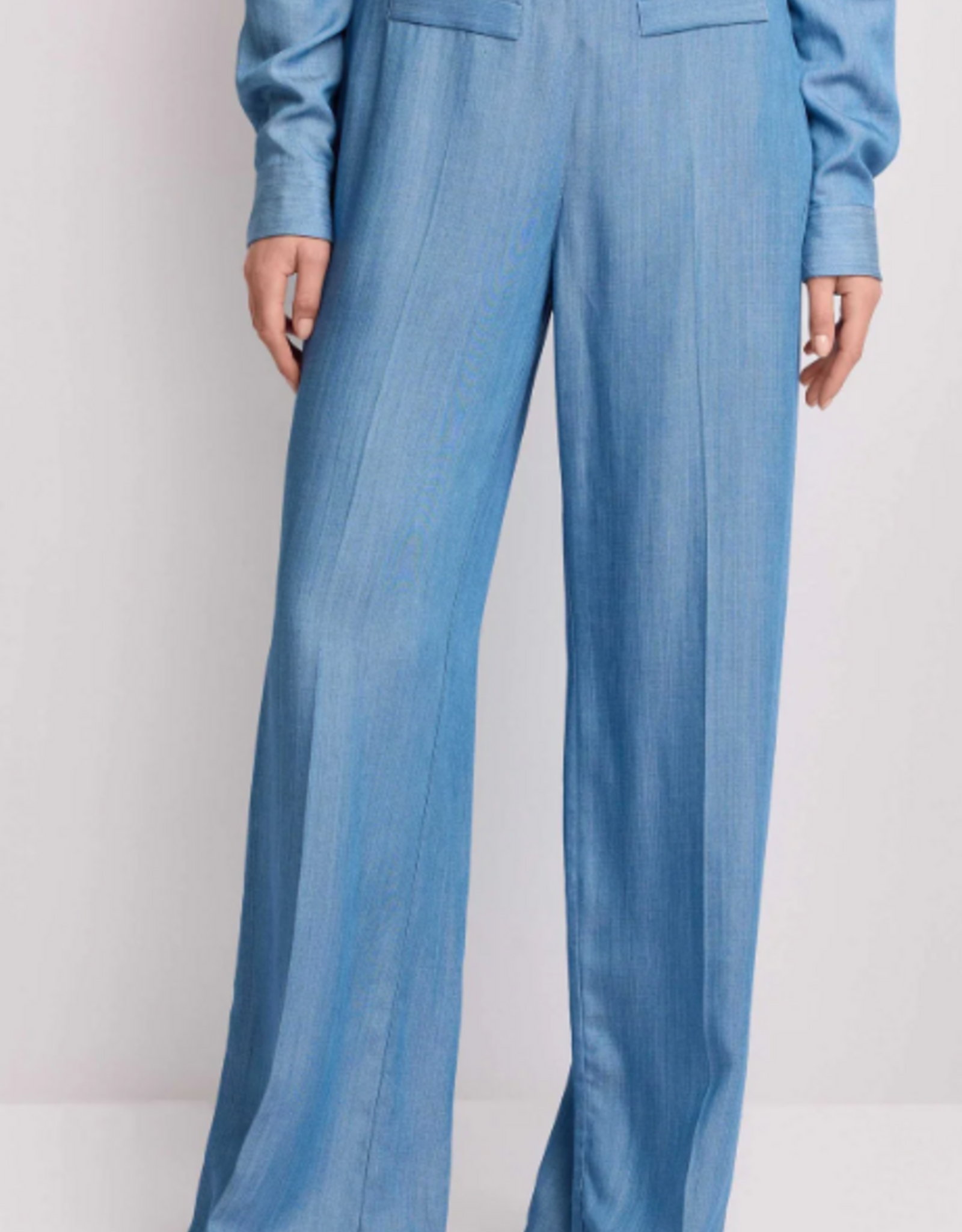 Kocca Pantalon Metel  Wijd Indigo