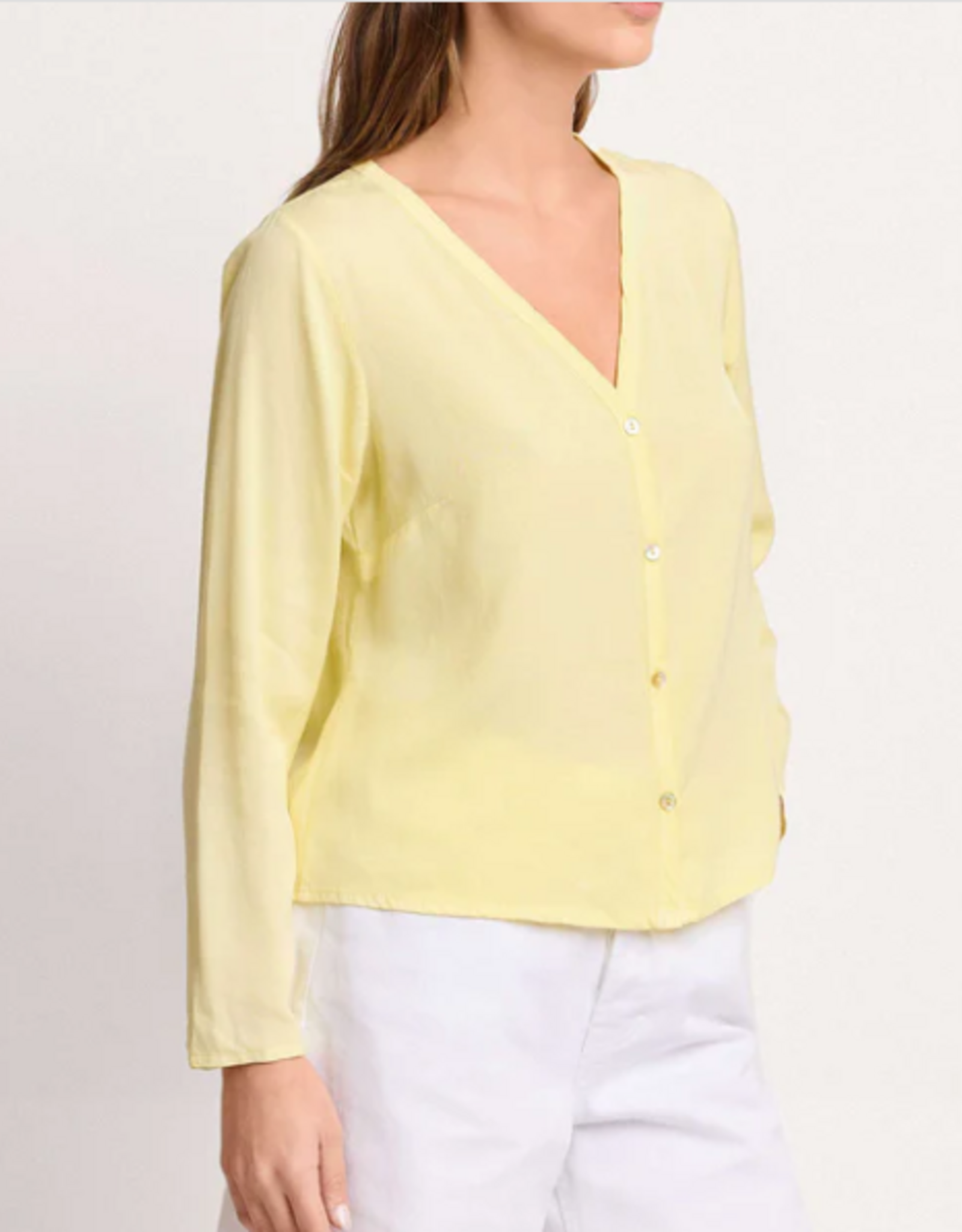 Kocca Blouse Laruanda V-Hals Geel