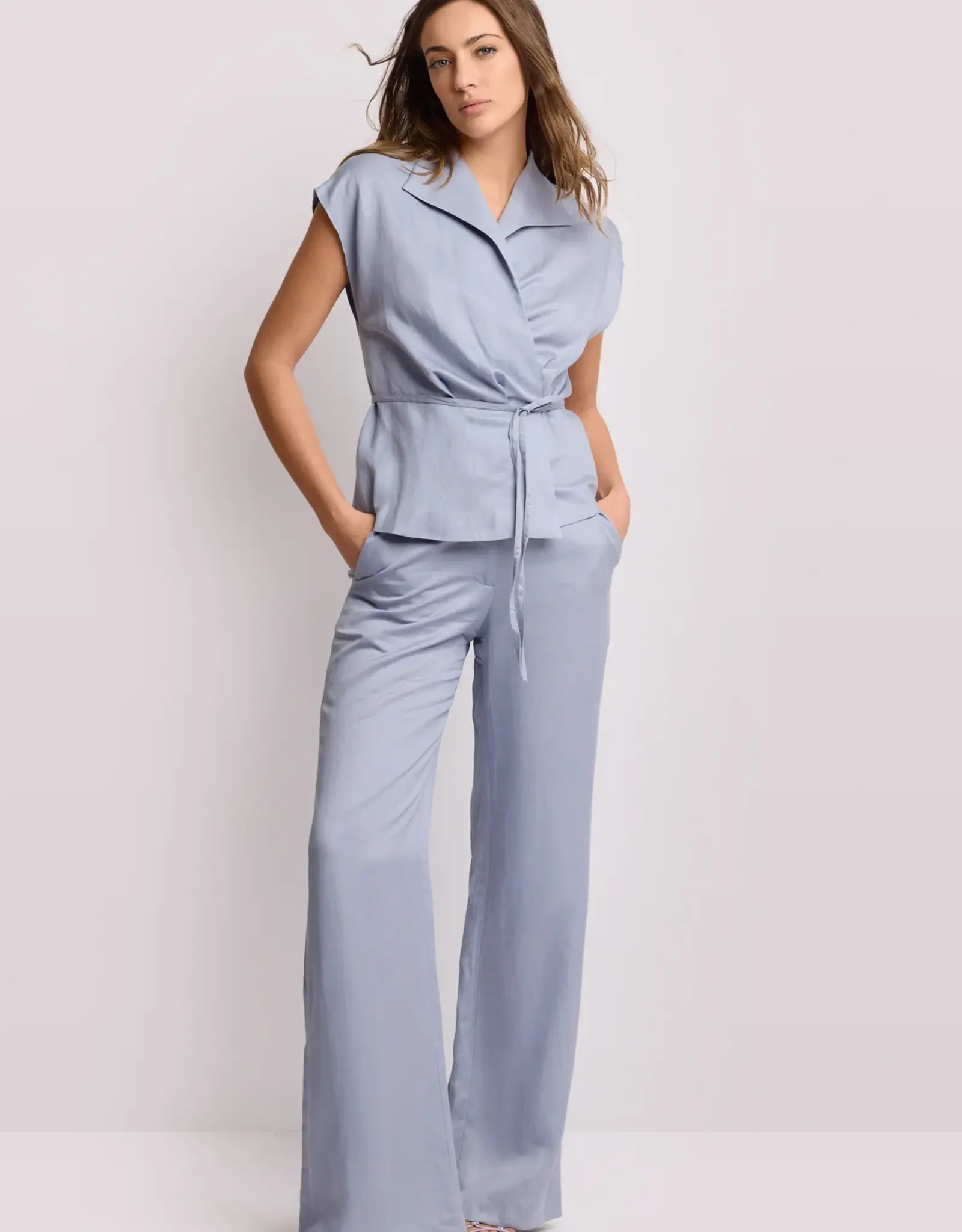 Kocca Blouse/Gilet Domma Azzurro Lavendel