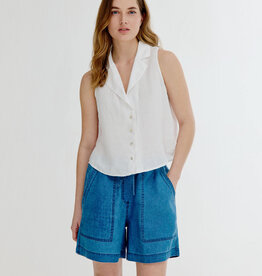 Josephine &CO Bliss Gilet/Blouse Linnen White