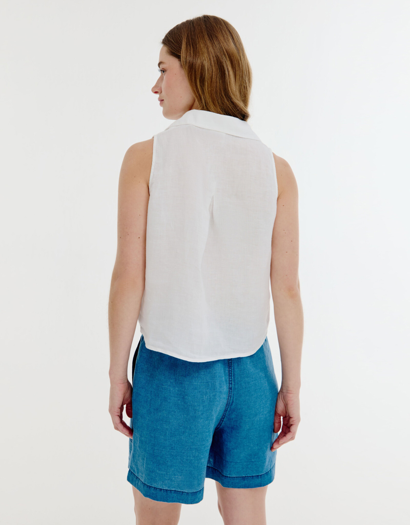 Josephine &CO Bliss Gilet/Blouse Linnen White