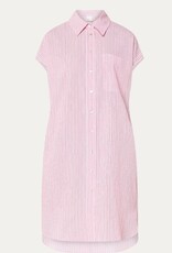 Josephine &CO Bree Doorknoop Jurk Kapmouw Gestreept Roze