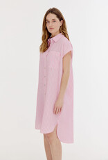 Josephine &CO Bree Doorknoop Jurk Kapmouw Gestreept Roze