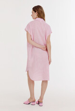 Josephine &CO Bree Doorknoop Jurk Kapmouw Gestreept Roze